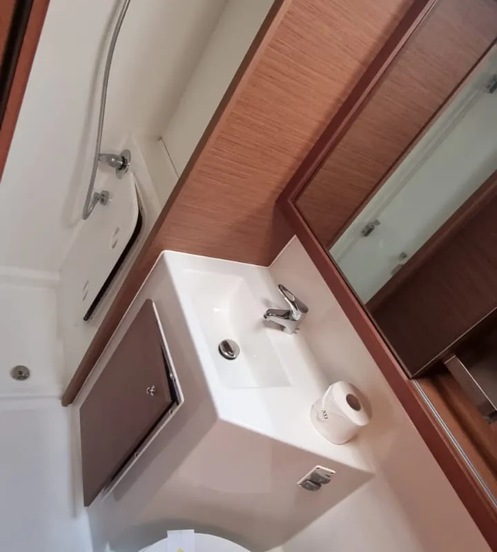 Head on Gamma Leonis, a Lagoon 42 catamaran at Salerno, Italy