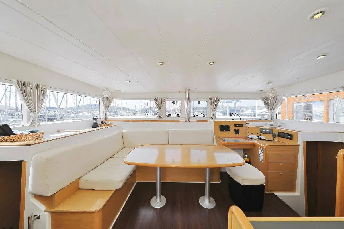Salon of Caribbean, a Lagoon 400 catamaran at Medulin, Croatia
