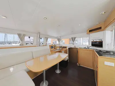 Salon of Caribbean, a Lagoon 400 catamaran at Medulin, Croatia