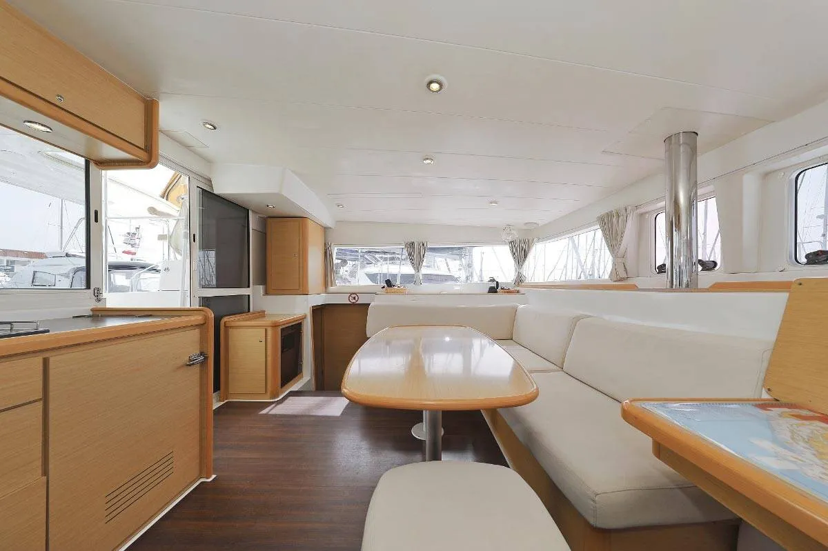 Salon of Caribbean, a Lagoon 400 catamaran at Medulin, Croatia