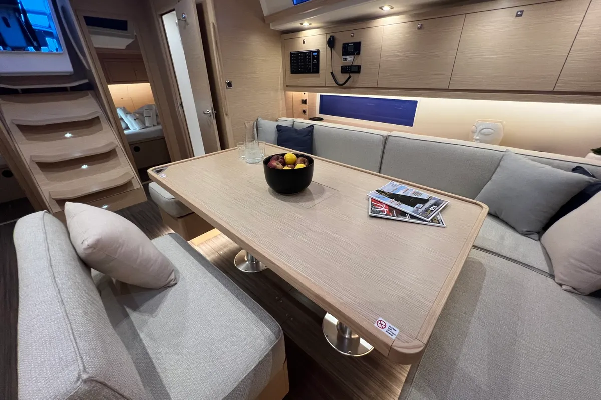Salon of Andreja, a Dufour 470 sailboat at Grad Pula, Croatia