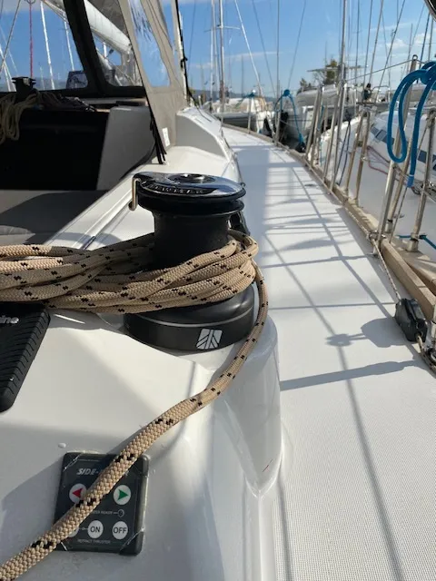 Ava, a Dufour 460 GL sailboat at Kontokali, Greece