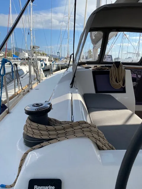 Ava, a Dufour 460 GL sailboat at Kontokali, Greece