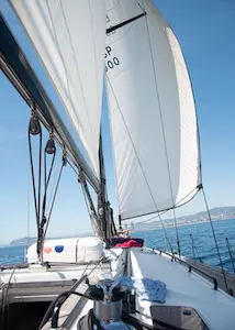 Julia Tercer, a Bavaria 49 sailboat at Barcelona, Spain