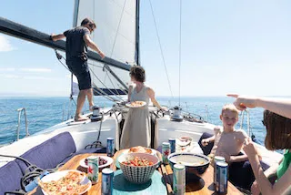 Julia Tercer, a Bavaria 49 sailboat at Barcelona, Spain