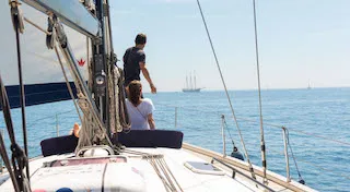 Julia Tercer, a Bavaria 49 sailboat at Barcelona, Spain