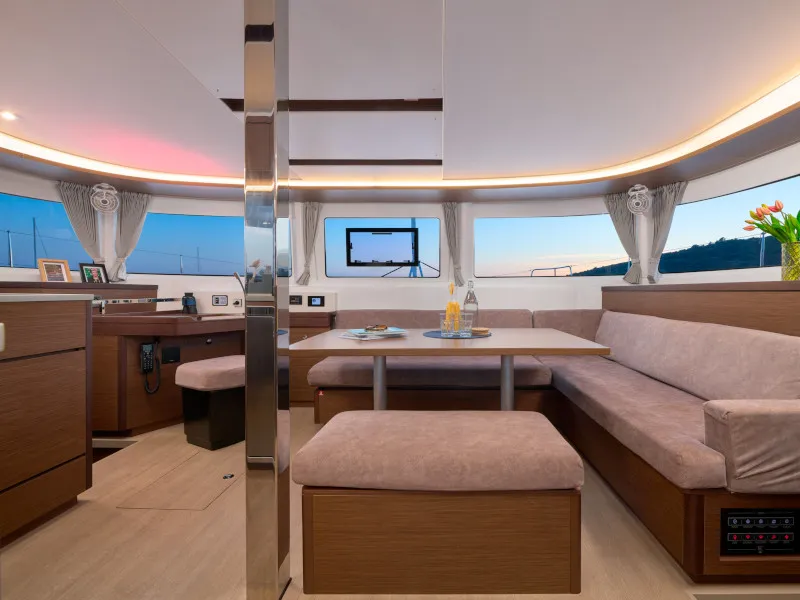Salon of Sensation, a Lagoon 46 catamaran at Trogir, Croatia