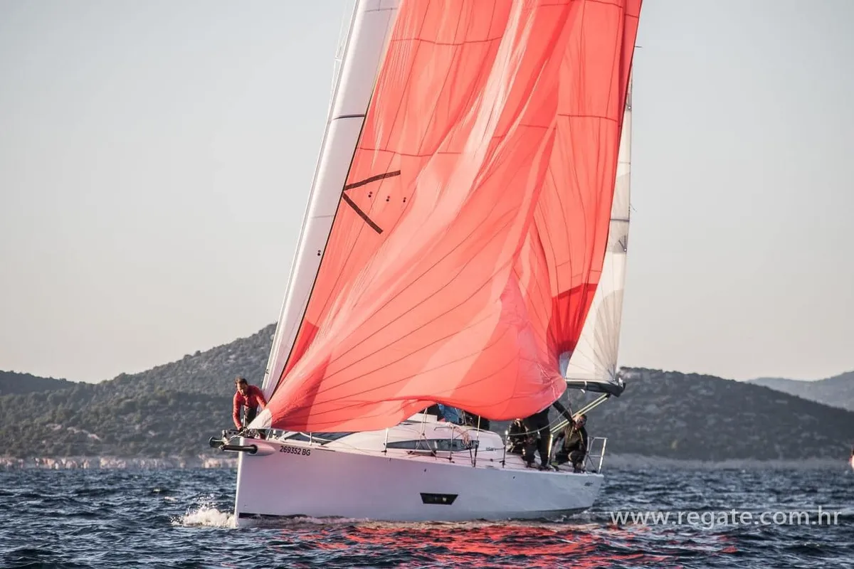 Elaya, a Elan E5 sailboat at Biograd na Moru, Croatia