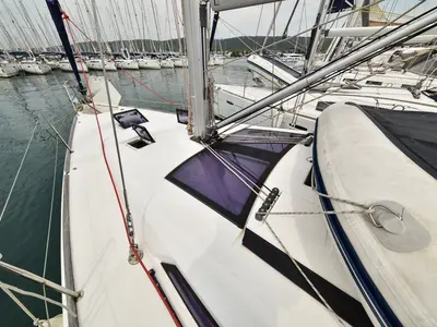 Galley of Stella, a Dufour 410 GL sailboat at Sukošan, Croatia