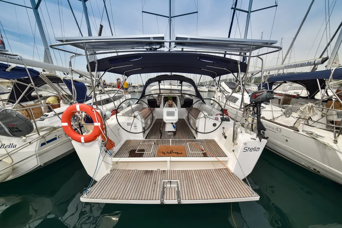 Stella, a Dufour 410 GL sailboat at Općina Sukošan, Croatia
