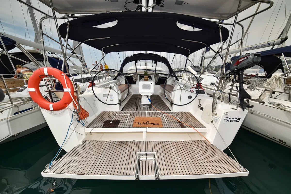 Stella, a Dufour 410 GL sailboat at Općina Sukošan, Croatia