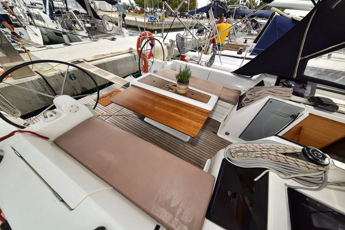 Stella, a Dufour 410 GL sailboat at Općina Sukošan, Croatia