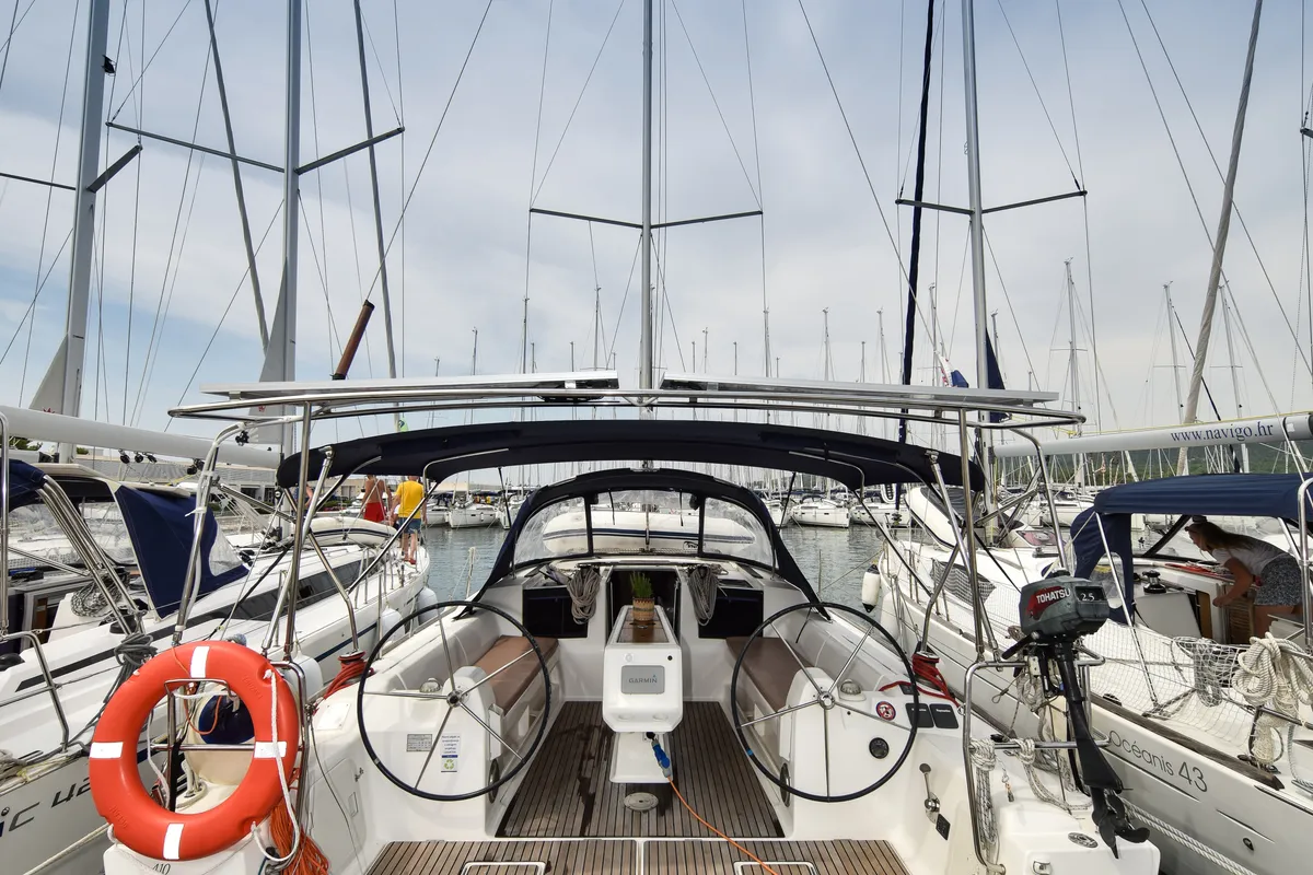 Stella, a Dufour 410 GL sailboat at Općina Sukošan, Croatia