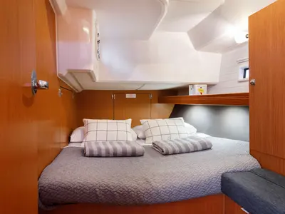 Cabin on Alexaster, a Bavaria Cruiser 46 sailboat at Municipal Unit of Rhodes, Greece