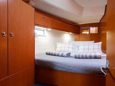 Cabin on Alexaster, a Bavaria Cruiser 46 sailboat at Municipal Unit of Rhodes, Greece