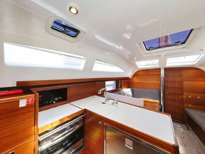 Galley of Estela, a Elan Impression 40.1 sailboat at Primošten, Croatia