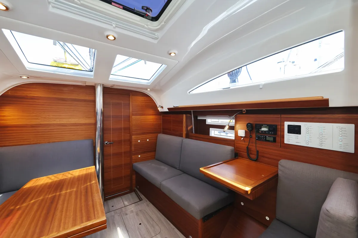 Salon of Estela, a Elan Impression 40.1 sailboat at Primošten, Croatia