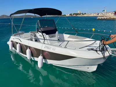 Exterior view of Salpa, a Salpa Sunsix motorboat at Grad Vodice, Croatia