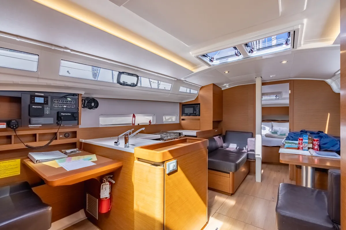 Easy Skanking, a Jeanneau Sun Odyssey 410 sailboat at Road Town, British Virgin Islands