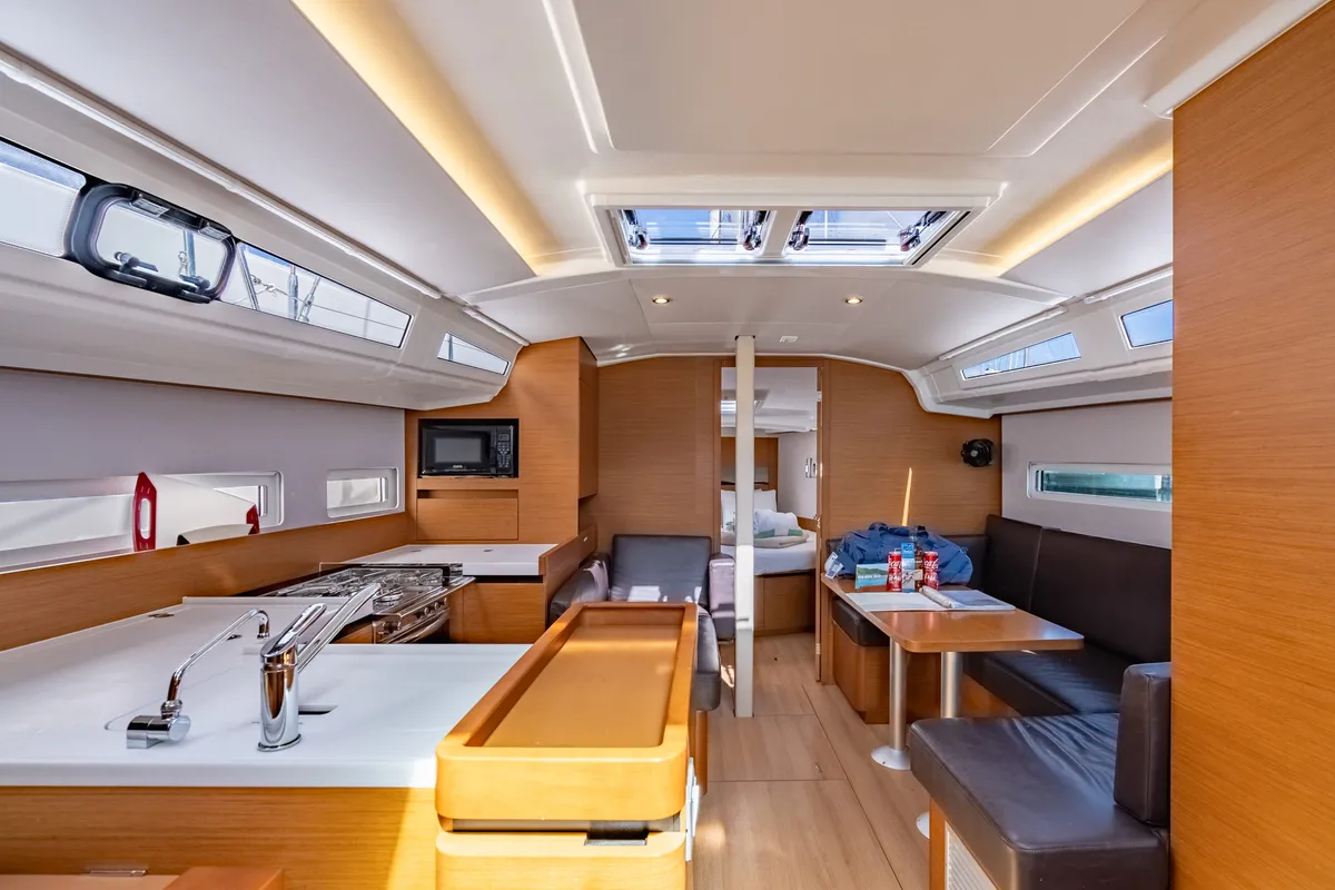 Easy Skanking, a Jeanneau Sun Odyssey 410 sailboat at Road Town, British Virgin Islands