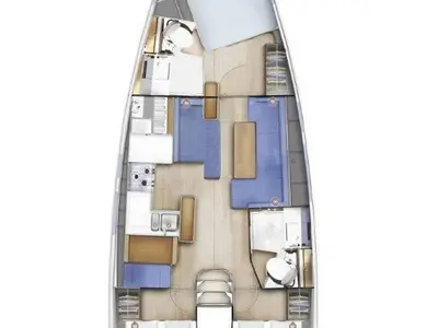 Easy Skanking, a Jeanneau Sun Odyssey 410 sailboat at Road Town, British Virgin Islands
