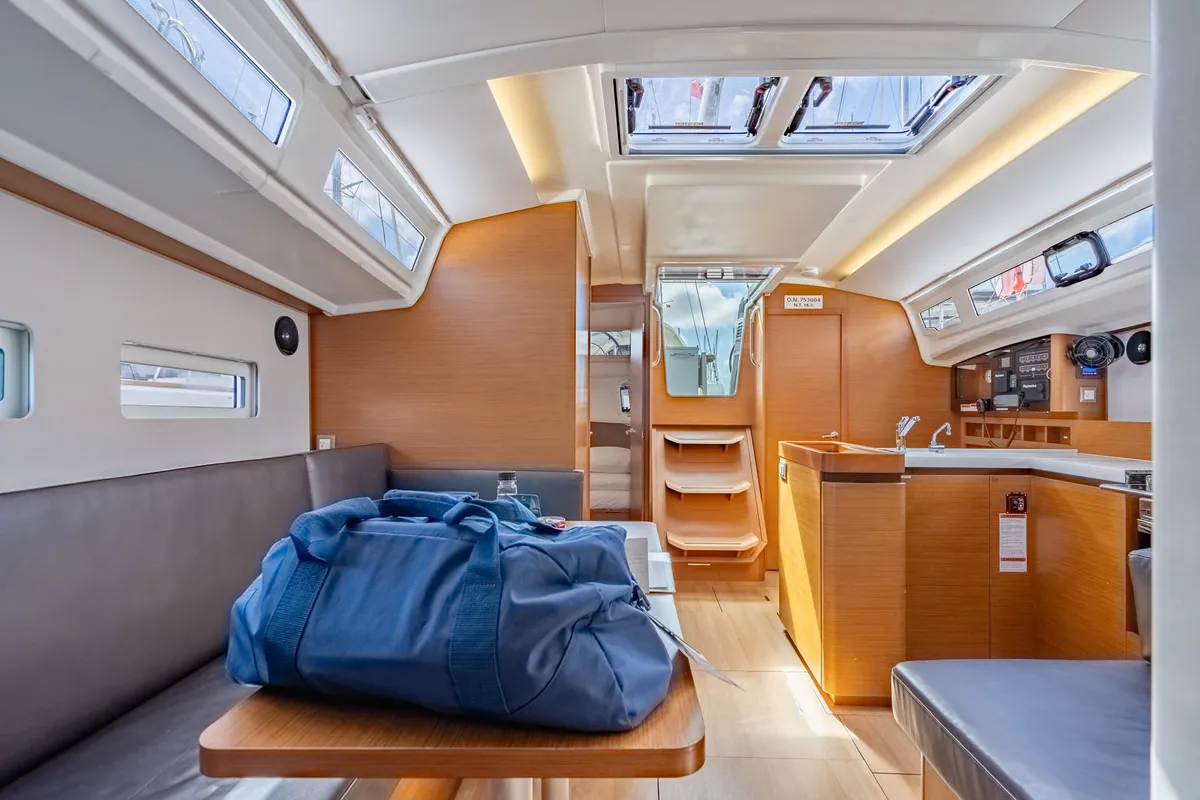 Easy Skanking, a Jeanneau Sun Odyssey 410 sailboat at Road Town, British Virgin Islands