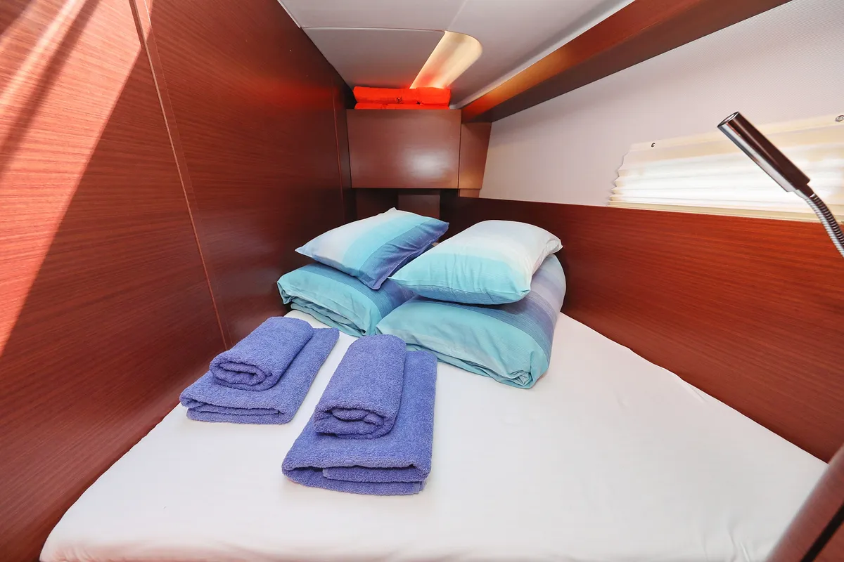 Cabin on Janka, a Hanse 458 sailboat at Dubrovnik, Croatia