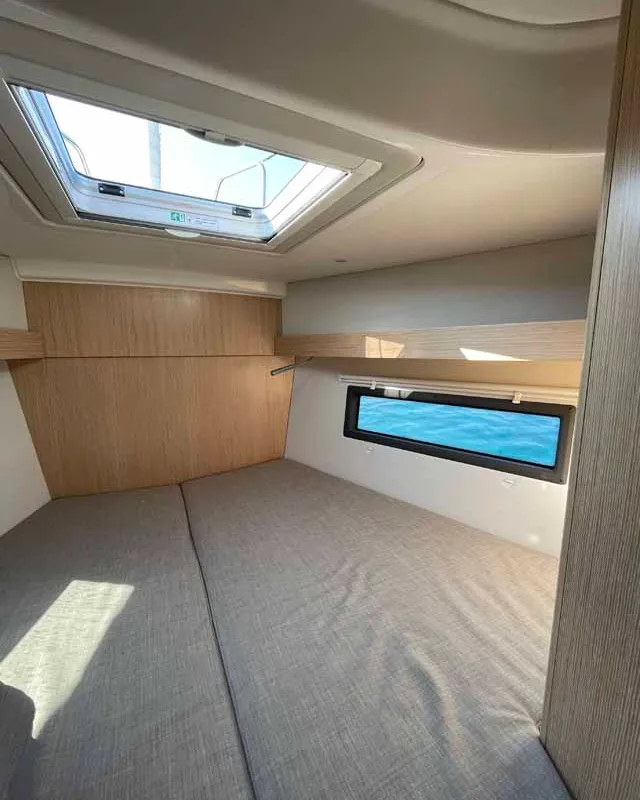 Cabin on Selene, a Bavaria C38 sailboat at Murter, Croatia