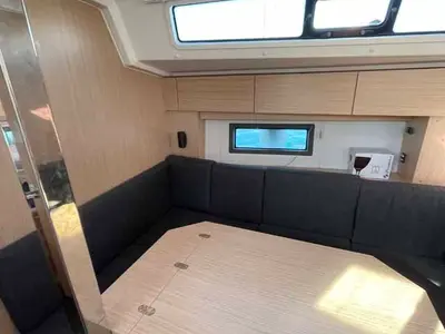 Salon of Selene, a Bavaria C38 sailboat at Murter, Croatia