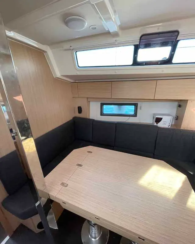 Salon of Selene, a Bavaria C38 sailboat at Murter, Croatia