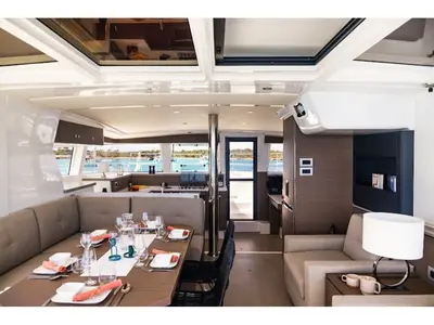 Knot So Fast, a Bali 4.2 catamaran at Volos Municipality, Greece