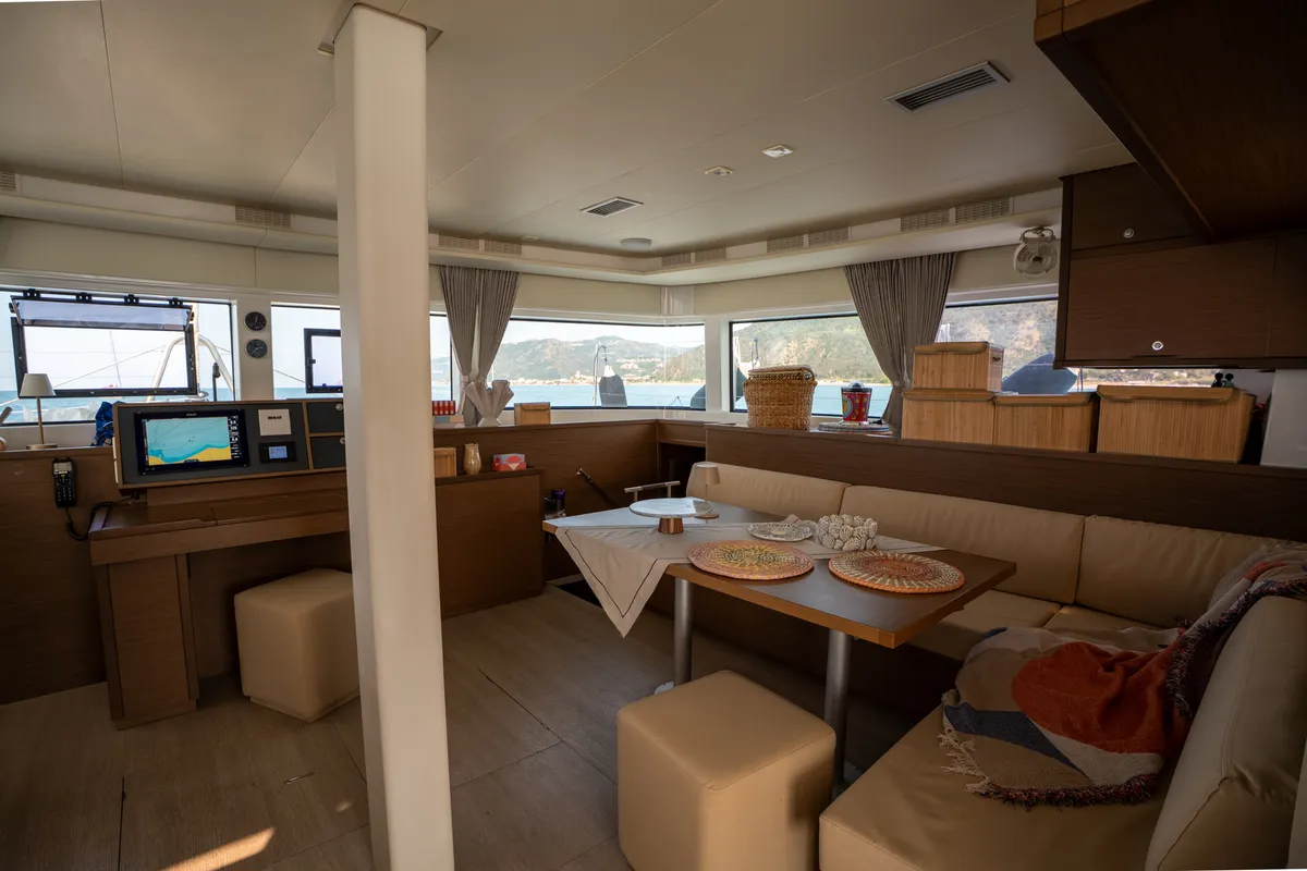 Salon of Fico - Premium line , a Lagoon 52F catamaran at Tonnarella, Italy