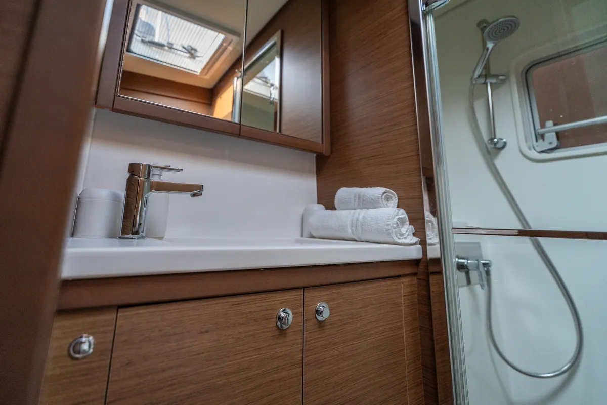 Head on Fico - Premium line , a Lagoon 52F catamaran at Tonnarella, Italy