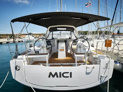 Mici, a Beneteau Oceanis 38.1 sailboat at Grad Biograd na Moru, Croatia