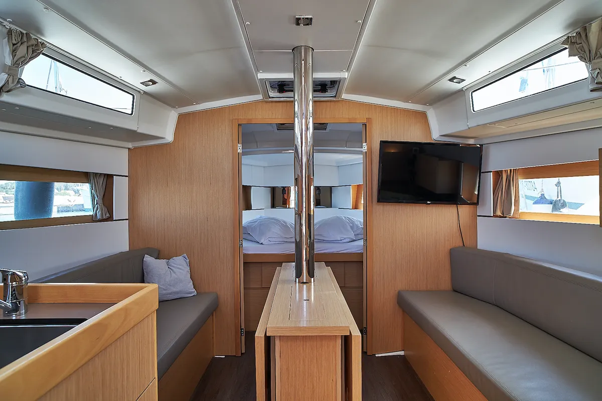 Mici, a Beneteau Oceanis 38.1 sailboat at Grad Biograd na Moru, Croatia