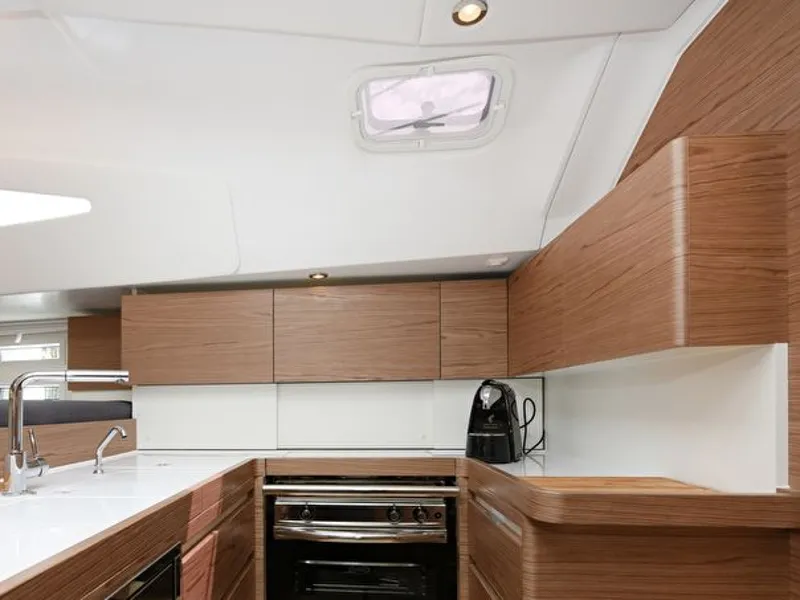 Galley of Mojito, a Elan Impression 50 sailboat at Zadar, Croatia