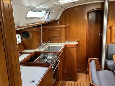 Galley of M&M, a Beneteau Oceanis 411 Celebration sailboat at Grad Omiš, Croatia