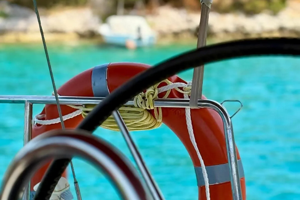 M&M, a Beneteau Oceanis 411 Celebration sailboat at Grad Omiš, Croatia