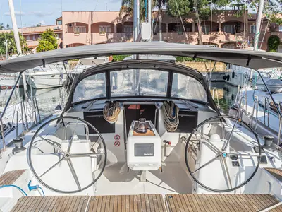 Mania Planet, a Dufour 460 GL sailboat at Tonnarella, Italy