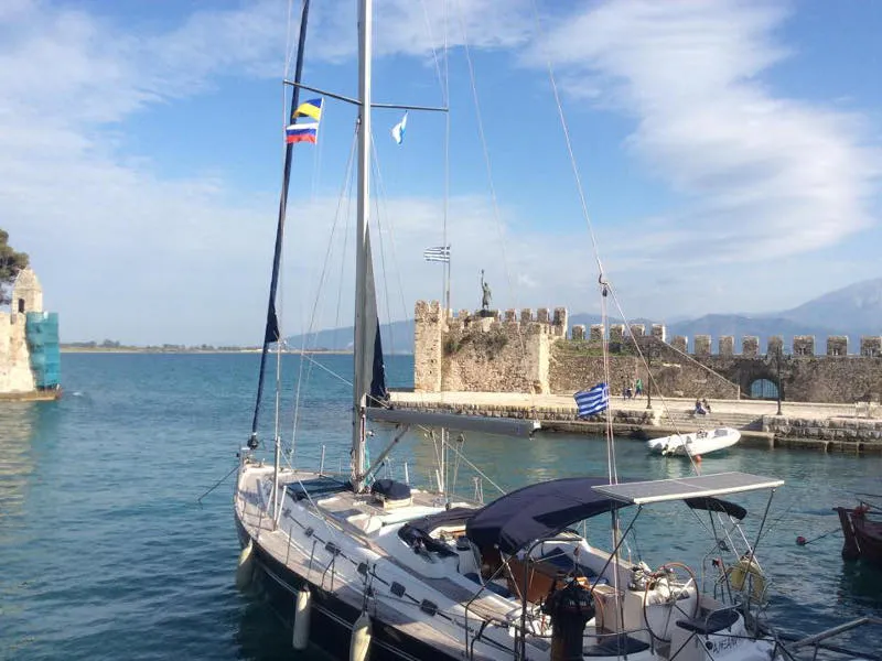 Exterior view of Alexandros II, a Ocean Star 56.1 sailboat at Athens, Greece