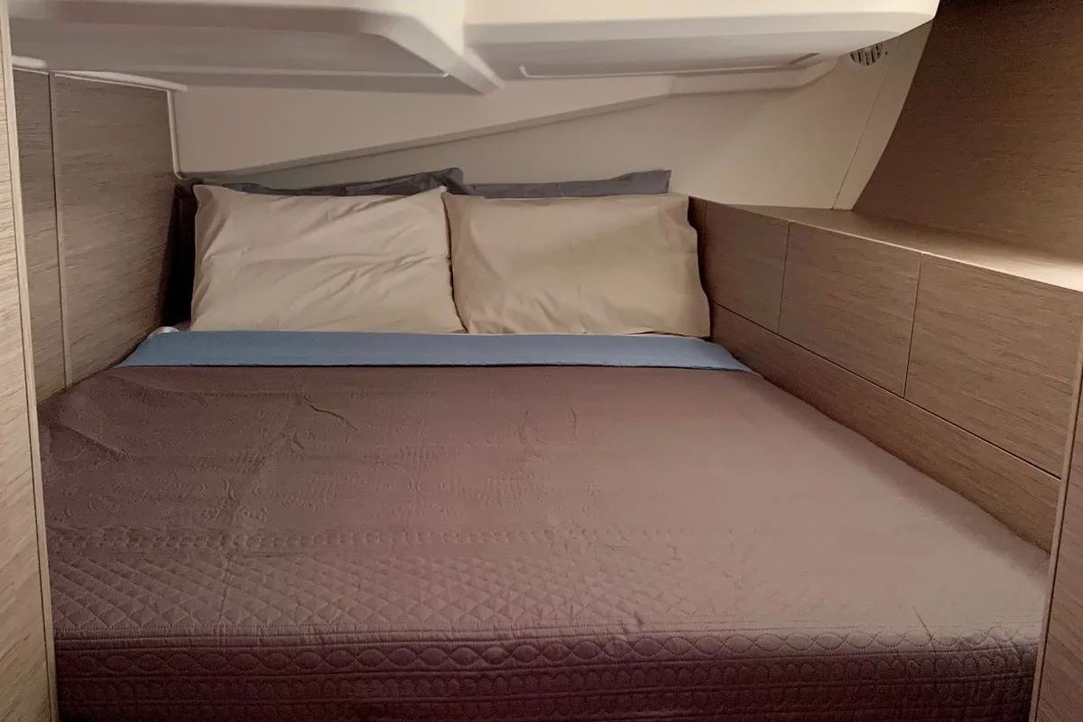 Cabin on APOLLO, a Hanse 508 sailboat at Sami Municipal Unit, Greece