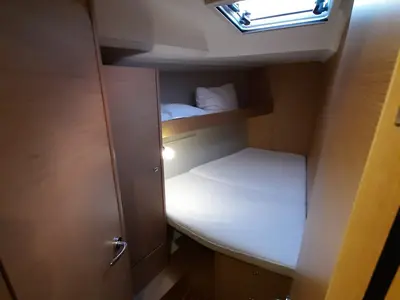 Cabin on Diego, a Dufour 460 GL sailboat at Tonnarella, Italy