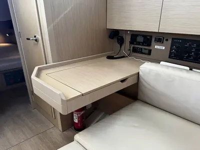 Salon of Tamara, a Beneteau Oceanis 38.1 sailboat at Općina Rogoznica, Croatia