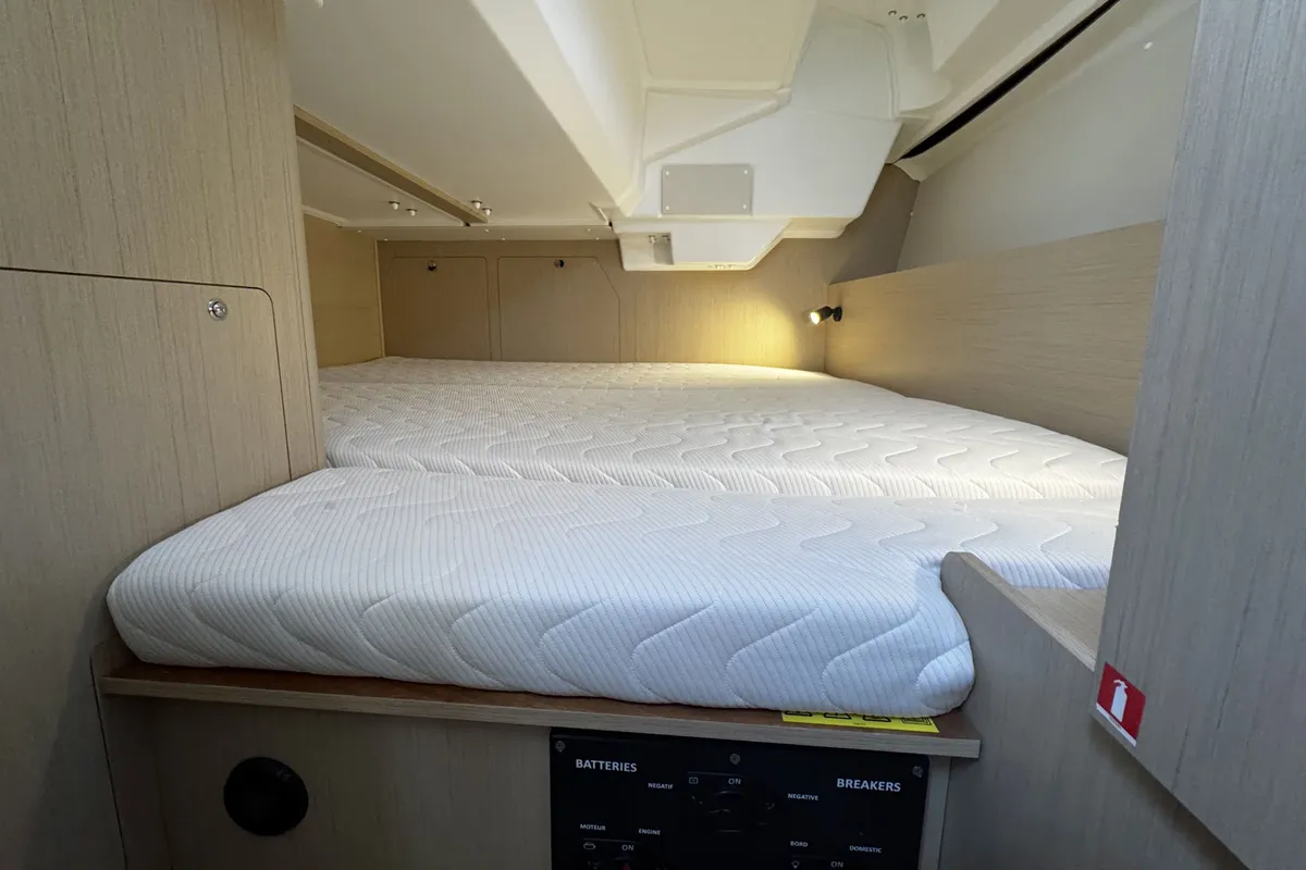 Cabin on Tamara, a Beneteau Oceanis 38.1 sailboat at Općina Rogoznica, Croatia