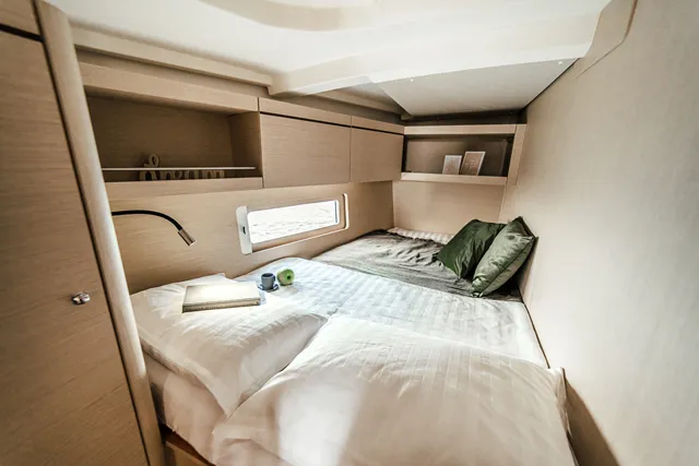 Cabin on HERA, a Beneteau Oceanis 46.1 sailboat at Grad Šibenik, Croatia
