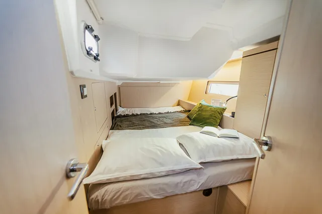 Cabin on HERA, a Beneteau Oceanis 46.1 sailboat at Grad Šibenik, Croatia