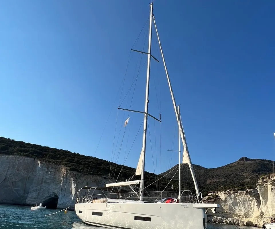 Princess Leia, a Dufour 530 sailboat at Lavrion, Greece