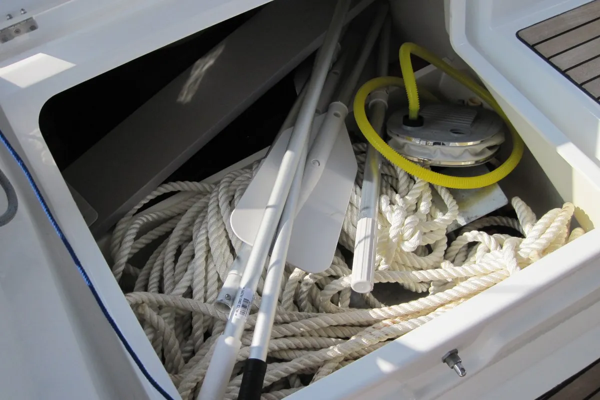 Stella, a Beneteau Oceanis 41.1 sailboat at Capo d'Orlando, Italy