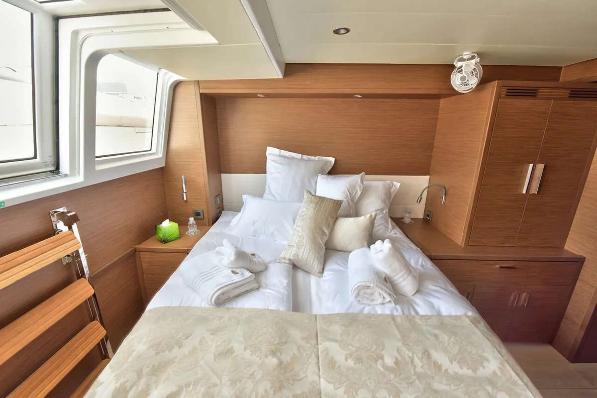 Cabin on Adriatic Tiger, a Lagoon 620 catamaran at Split, Croatia