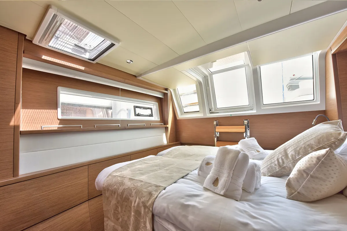 Cabin on Adriatic Tiger, a Lagoon 620 catamaran at Split, Croatia